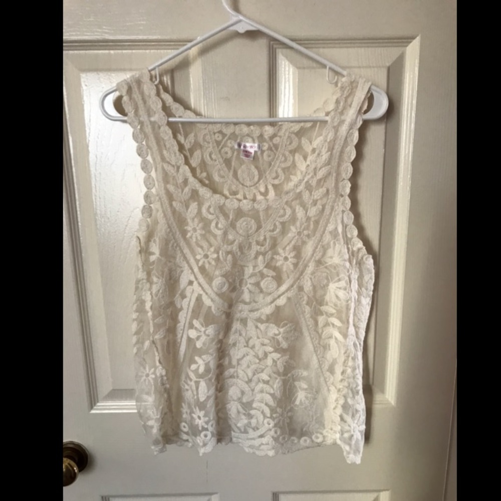 Merona lace tank.